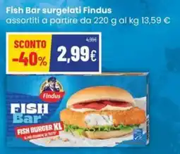 Coop Trentino Fish Bar Findus offerta