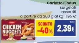 Coop Trentino Chicken nuggets Carletto Findus offerta