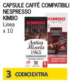Eté Capsule caffè compatibili Nespresso Kimbo offerta