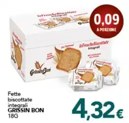Altasfera Fette biscottate integrali Grissin Bon offerta