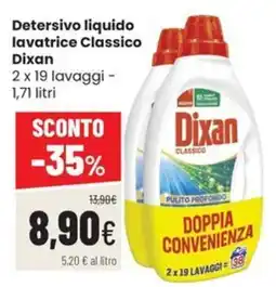Coop Trentino Detersivo liquido lavatrice Classico Dixan offerta