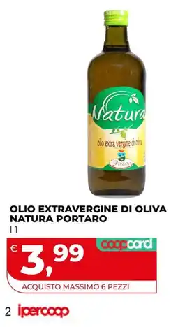Coop Master Alleanza 3.0 Olio extravergine di oliva Natura Portaro offerta