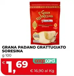 Coop Master Alleanza 3.0 Grana Padano Grattugiato Soresina offerta