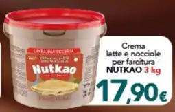 Altasfera Crema latte e nocciole per farcitura Nutkao offerta