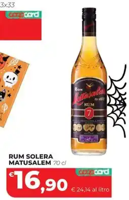 Coop Master Alleanza 3.0 Rum solera Matusalem offerta