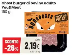Coop Trentino Ghost burger di bovino adulto You&Meat offerta