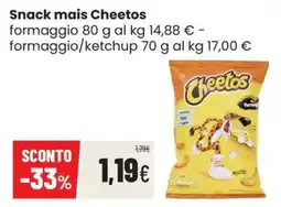 Coop Trentino Cheetos formaggio offerta