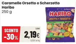 Coop Trentino Caramelle Orsetto o Scherzetto Haribo offerta