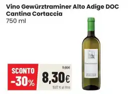 Coop Trentino Vino Gewürztraminer Alto Adige DOC Cantina Cortaccia offerta