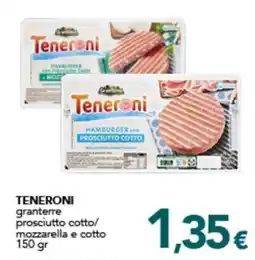 Altasfera Teneroni hamburger con prosciutto cotto offerta