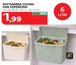 Coop Master Alleanza 3.0 Pattumiera cucina con coperchio offerta