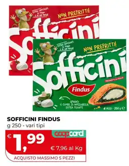 Coop Master Alleanza 3.0 Sofficini Findus offerta