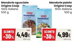 Coop Trentino Mandorle sgusciate Origine Coop offerta