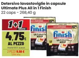 Coop Trentino Detersivo lavastoviglie in capsule Ultimate Plus All in 1 Finish offerta