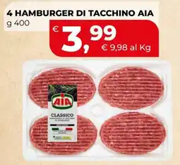 Coop Master Alleanza 3.0 Hamburger di tacchino AIA Classico offerta