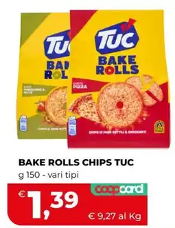 Coop Master Alleanza 3.0 Bake rolls chips Tuc offerta