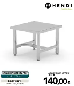 Altasfera Supporto per pentola Hendi offerta