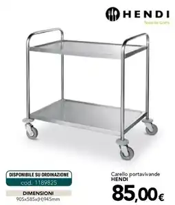 Altasfera Carello portavivande Hendi offerta