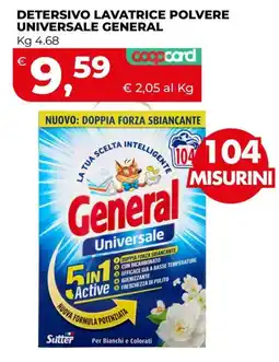 Coop Master Alleanza 3.0 Detersivo lavatrice polvere universale general offerta