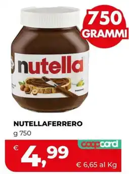 Coop Master Alleanza 3.0 Nutella Ferrero offerta