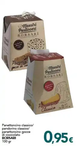 Altasfera Panettone classico pandorino classico panettone gocce di cioccolato BORSARI offerta