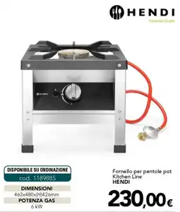 Altasfera Fornello per pentole pot Kitchen Line Hendi offerta