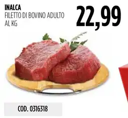 Carico Cash & Carry Inalca filetto di bovino adulto offerta