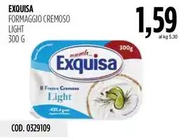 Carico Cash & Carry Exquisa Formaggio Cremoso Light offerta