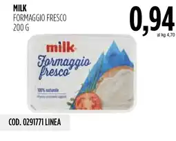 Carico Cash & Carry milk Formaggio fresco offerta