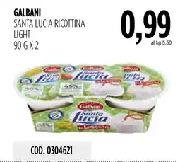 Carico Cash & Carry Galbani Santa Lucia Ricottina Light offerta