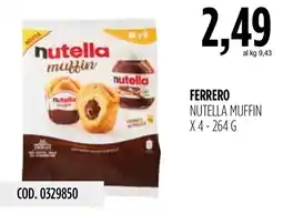 Carico Cash & Carry Ferrero Nutella Muffin offerta