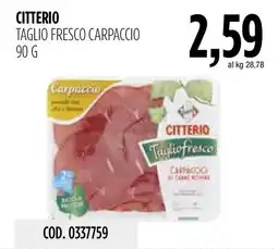Carico Cash & Carry Citterio taglio fresco carpaccio offerta