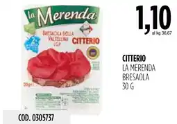 Carico Cash & Carry La Merenda Bresaola offerta