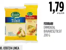 Carico Cash & Carry Ferrari Emmental Bavarese/Tilsit offerta
