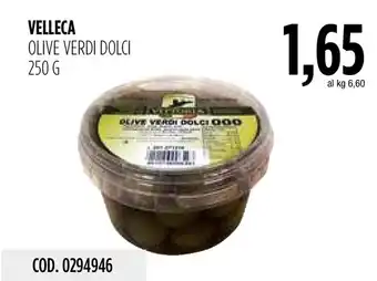 Velleca olive verdi dolci