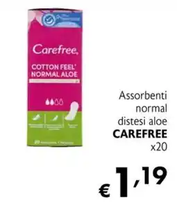 Maxi Supermercati Assorbenti normali distesi aloe Carefree offerta