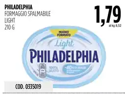 Carico Cash & Carry Philadelphia formaggio spalmabile light offerta