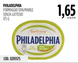 Carico Cash & Carry Philadelphia formaggio spalmabile senza lattosio offerta