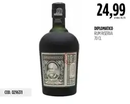 Carico Cash & Carry Diplomatico rum riserva offerta