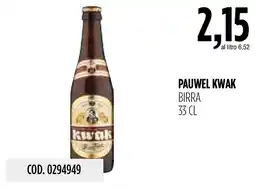 Carico Cash & Carry Pauwel Kwak birra offerta
