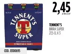 Carico Cash & Carry Tennent's birra super offerta