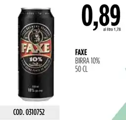 Carico Cash & Carry Faxe birra 10% offerta