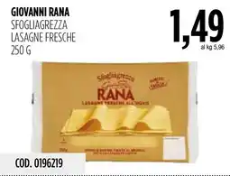 Carico Cash & Carry Lasagne fresche Rana offerta