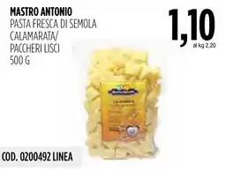 Carico Cash & Carry Mastro Antonio pasta fresca di semola calamara/paccheri lisci offerta