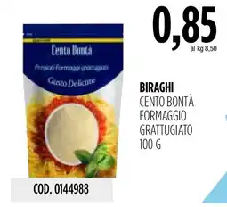 Carico Cash & Carry Biraghi Cento Bontà Formaggio Grattugiato offerta