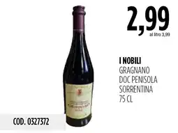 Carico Cash & Carry I Nobili Gragnano Doc Penisola Sorrentina offerta