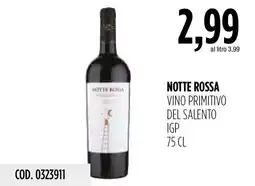 Carico Cash & Carry Notte Rossa Vino Primitivo del Salento IGP offerta