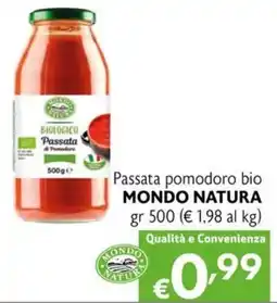 Maxi Supermercati Passata pomodoro bio MONDO NATURA offerta