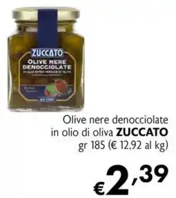 Maxi Supermercati Olive nere denocciolate in olio di oliva Zuccato offerta