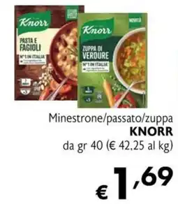 Maxi Supermercati Minestrone/passato/zuppa Knorr offerta